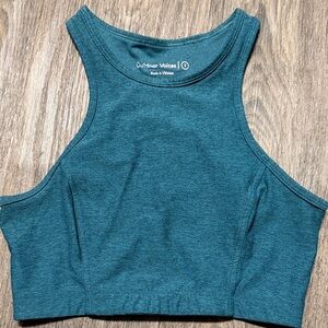 Outdoor Voices Teal Workout Crop Top